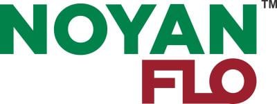 NOYAN FLO logo in green and red text