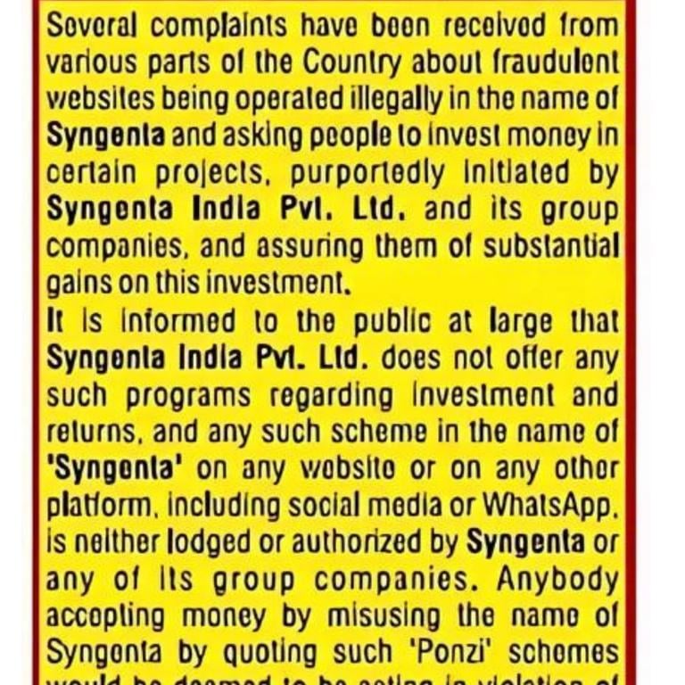 caution notice
