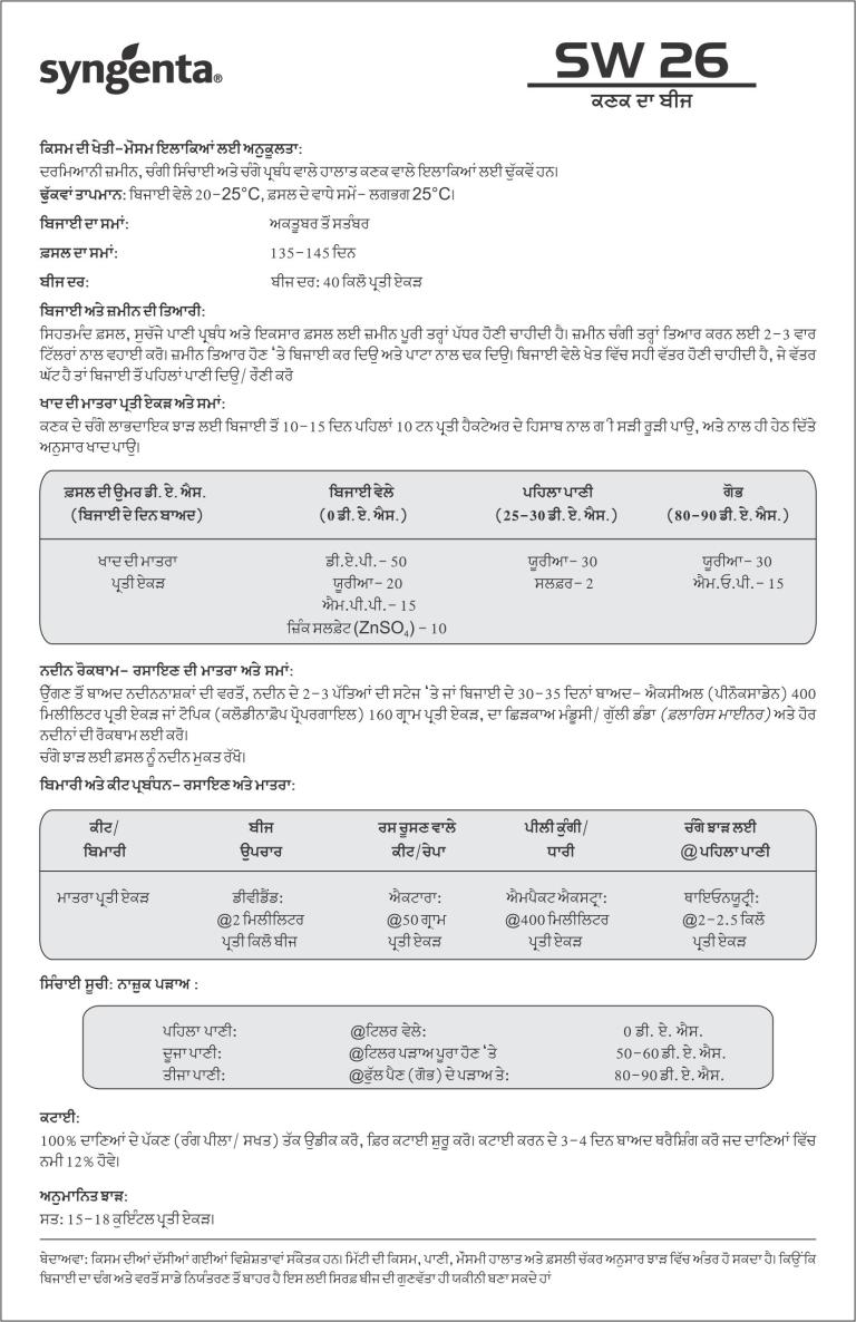 SW 26 Punjabi
